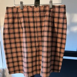Wild Fable Corduroy Plaid Stretch Mini Skirt
